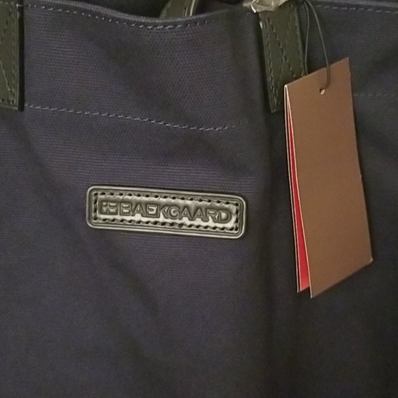 BAEKGAARD navy tote bag NWT - Picture 2 of 10